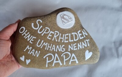 Stein für Papa, superheld
