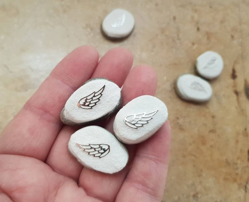 Mini Steine , Flügel offen