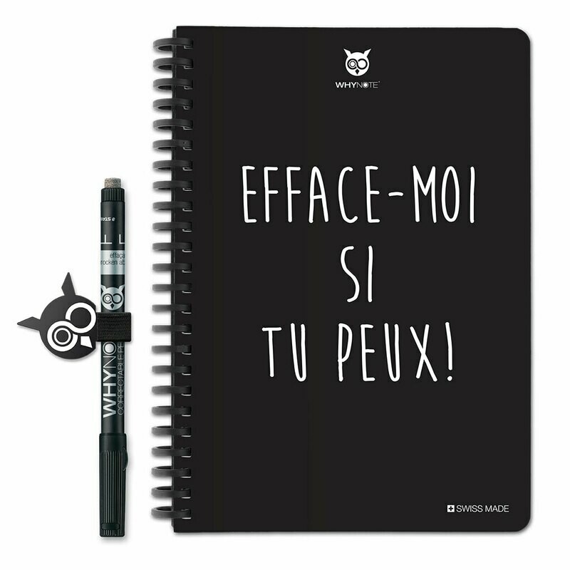 WHYNOTE BOOK - A5 - EFFACE-MOI SI TU PEUX!