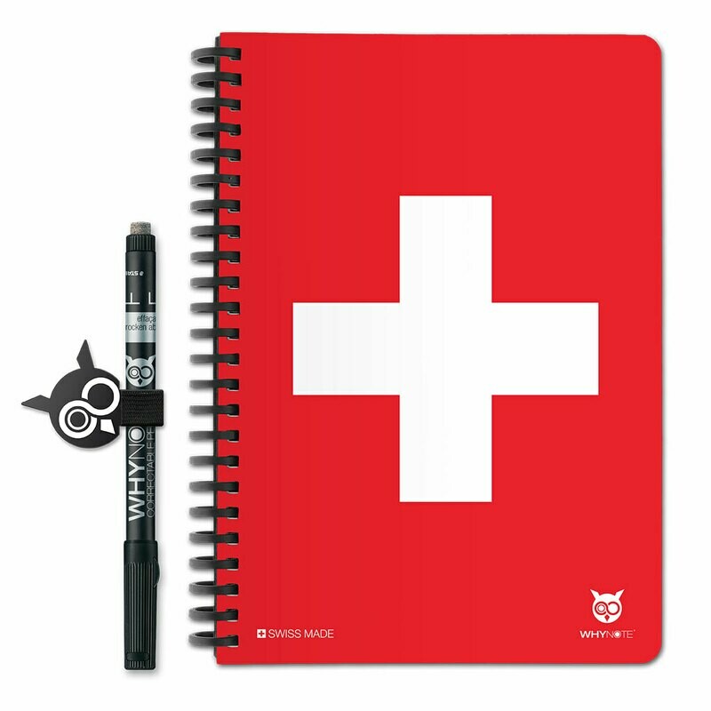 WHYNOTE BOOK - A5 - DRAPEAU SUISSE