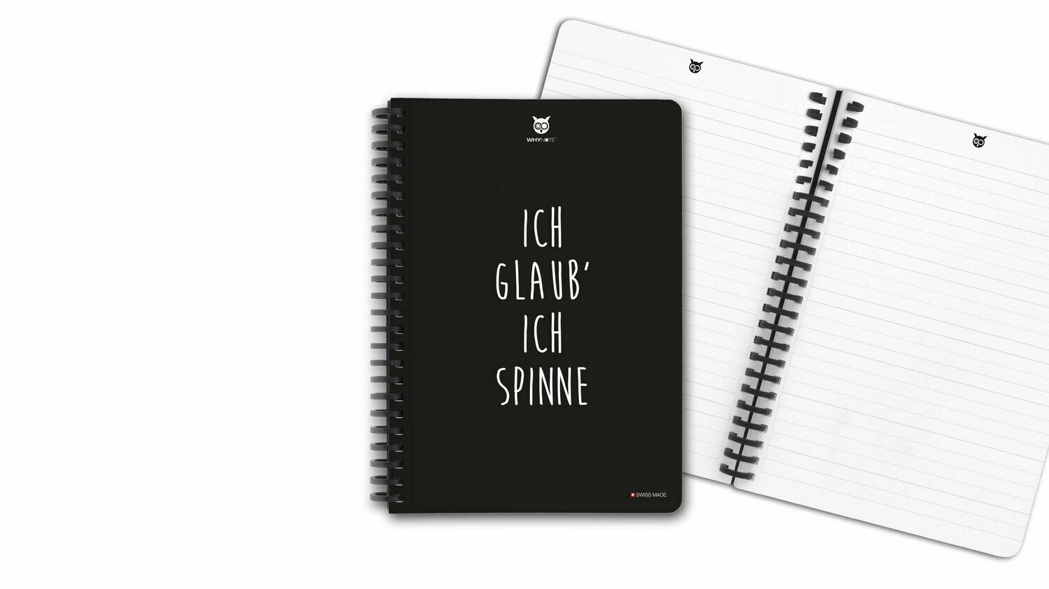 WHYNOTE BOOK - A5 - ICH GLAUB&#39; ICH SPINNE