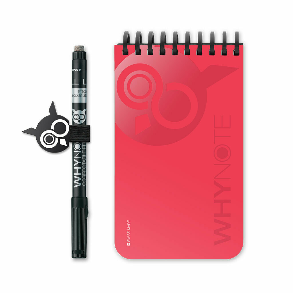 WHYNOTE BOOK - POCKET - ROUGE