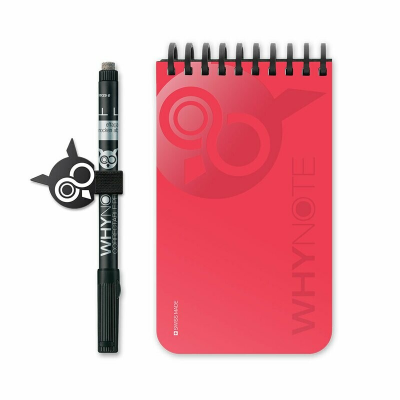 WHYNOTE BOOK - POCKET - ROUGE