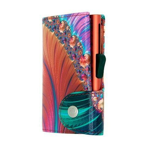 PORTE-CARTES RFID CUIR IMPRIMÉ SHELL