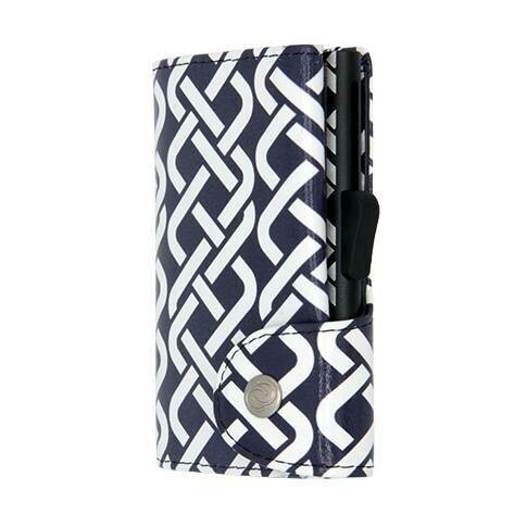 PORTE-CARTES RFID CUIR IMPRIMÉ TRIBE BLACK