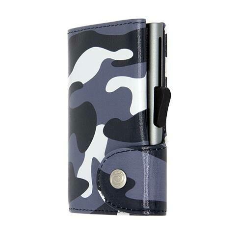 PORTE-CARTES RFID CUIR IMPRIMÉ CAMOUFLAGE BLACK