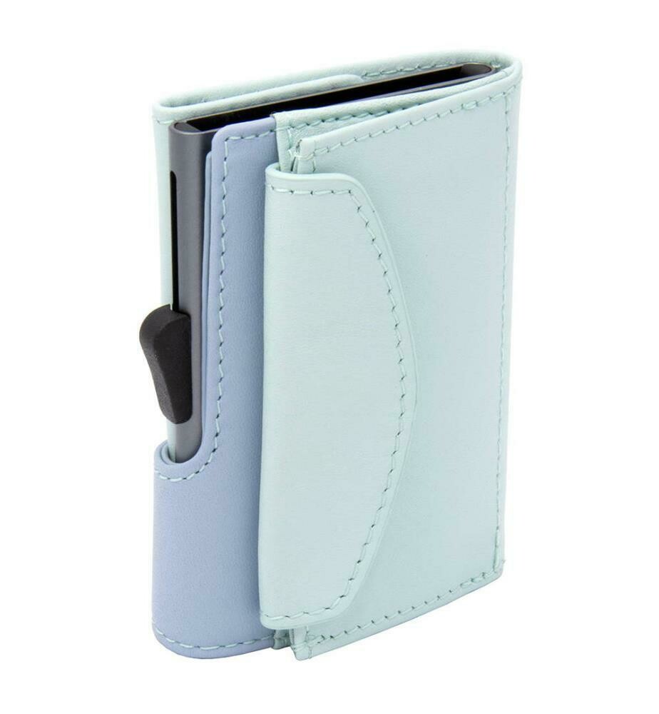 PORTE-MONAIE ET CARTES CUIR AQUA ICE