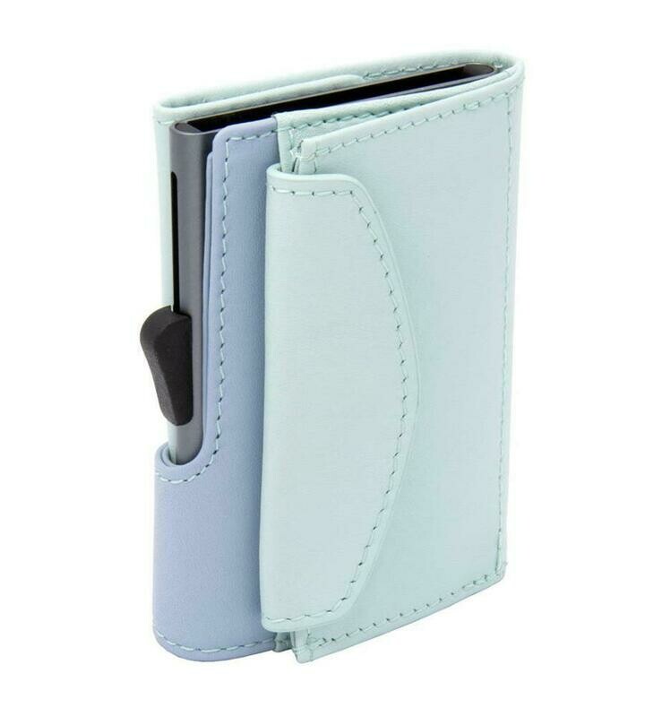 PORTE-MONAIE ET CARTES CUIR AQUA ICE