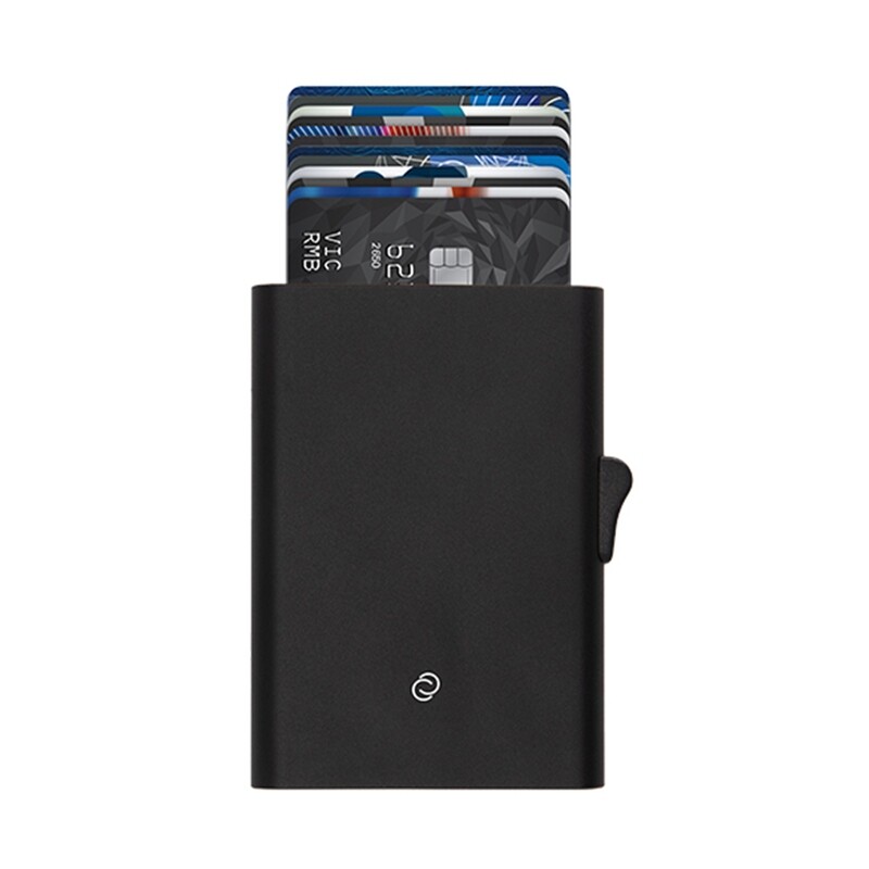 PORTE-CARTES EN ALLUMINIUM XL NOIR