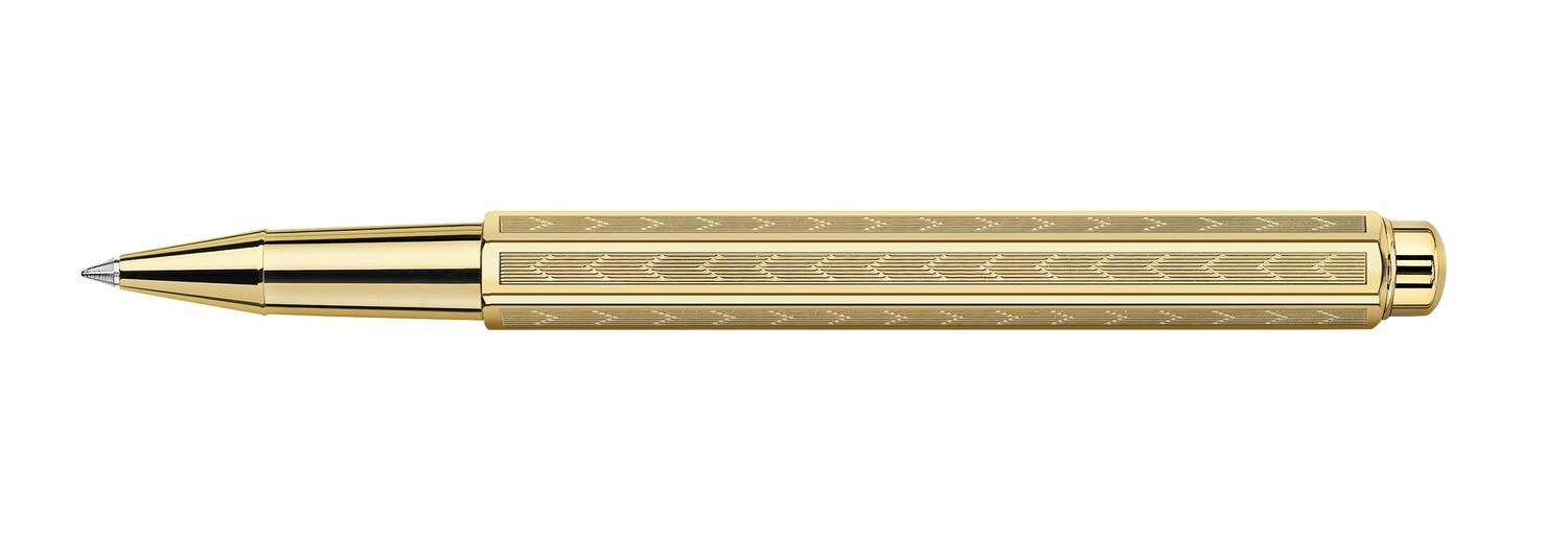 Stylo Roller ECRIDOR CHEVRON Doré