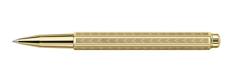 Stylo Roller ECRIDOR CHEVRON Doré