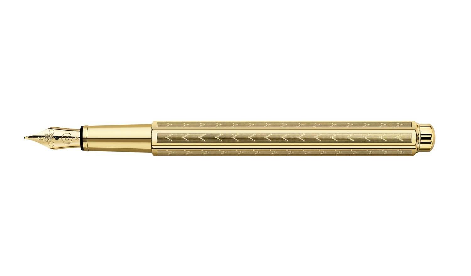 Stylo Plume ECRIDOR CHEVRON Doré