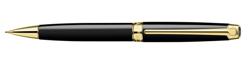 Porte-mine LÉMAN EBONY NOIR plaqué or