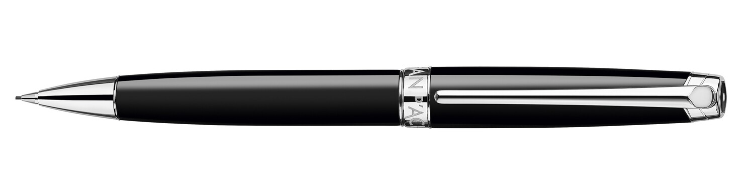 Porte-Mine LÉMAN EBONY NOIR Argenté Rhodié
