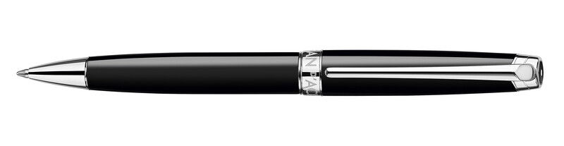 Stylo Bille LÉMAN EBONY NOIR Argenté Rhodié