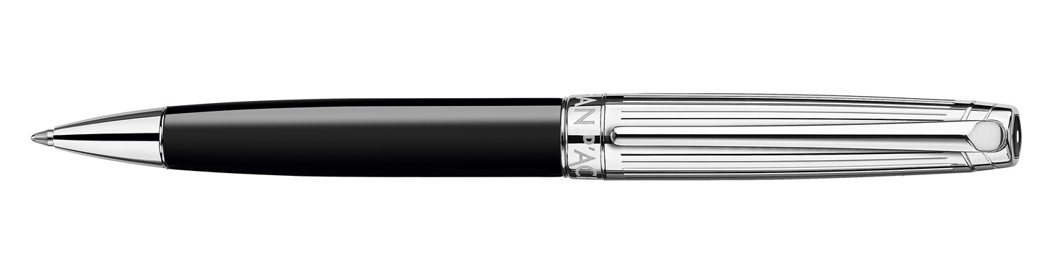 Stylo Bille LÉMAN BICOLOR Noir Argenté Rhodié