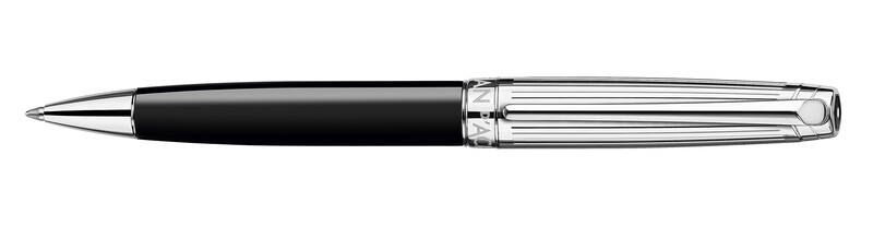 Stylo Bille LÉMAN BICOLOR Noir Argenté Rhodié