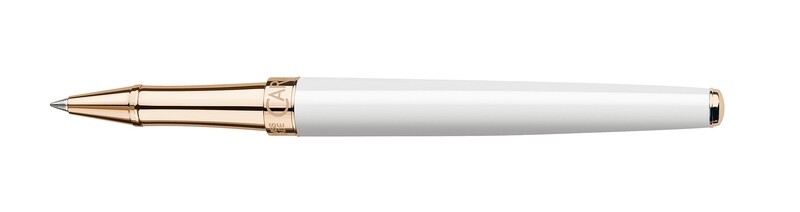 Stylo Roller LÉMAN SLIM Blanc Or Rose