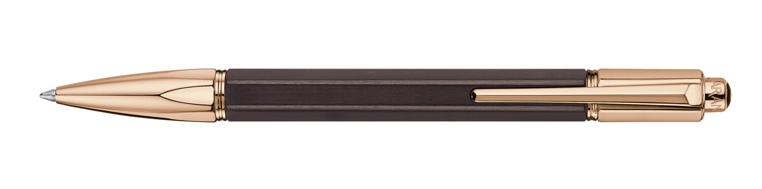 Stylo Bille VARIUS EBONY Plaqué Or Rose