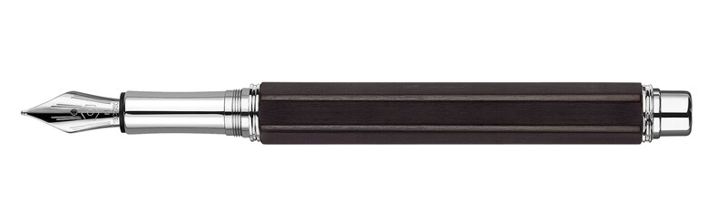Stylo plume VARIUS EBONY argenté rhodié