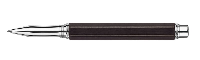Stylo roller VARIUS EBONY argenté rhodié