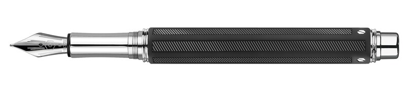 Stylo plume VARIUS RUBRACER argenté rhodié