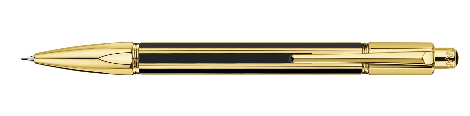 Porte-Mine VARIUS CHINA BLACK Plaqué Or