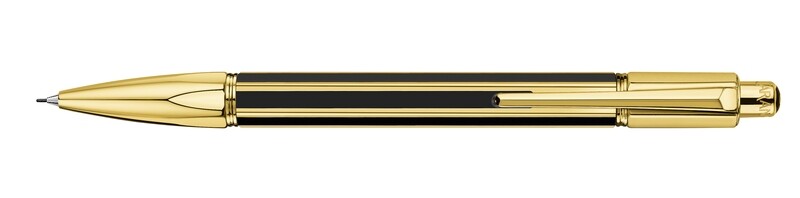 Porte-Mine VARIUS CHINA BLACK Plaqué Or