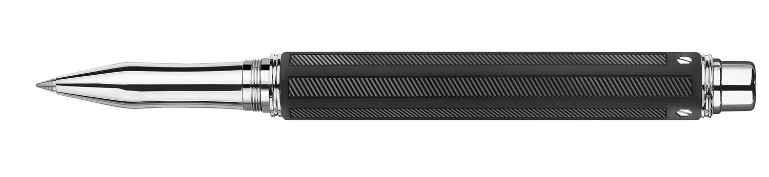 Stylo roller VARIUS RUBRACER argenté rhodié