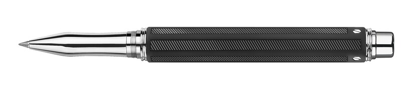 Stylo roller VARIUS RUBRACER argenté rhodié