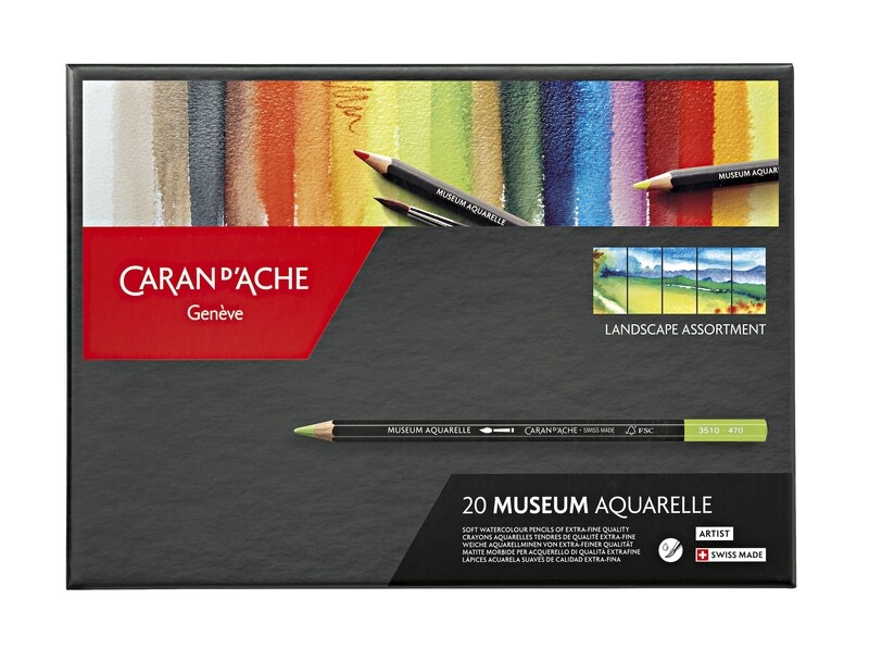 Boîte Paysage 20 Couleurs MUSEUM Aquarelle