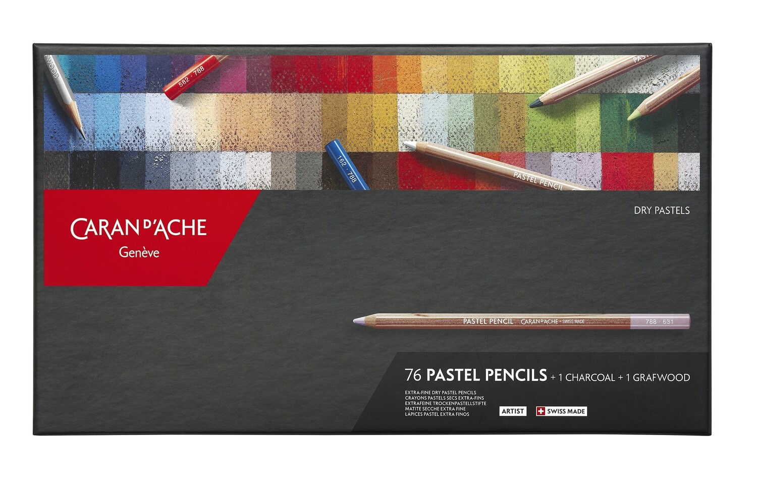 Boîte 76 Couleurs PASTEL PENCILS