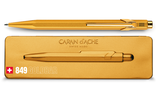 Stylo Bille 849 GOLDBAR avec Étui