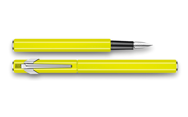Stylo Plume 849 Vernis Jaune Fluo