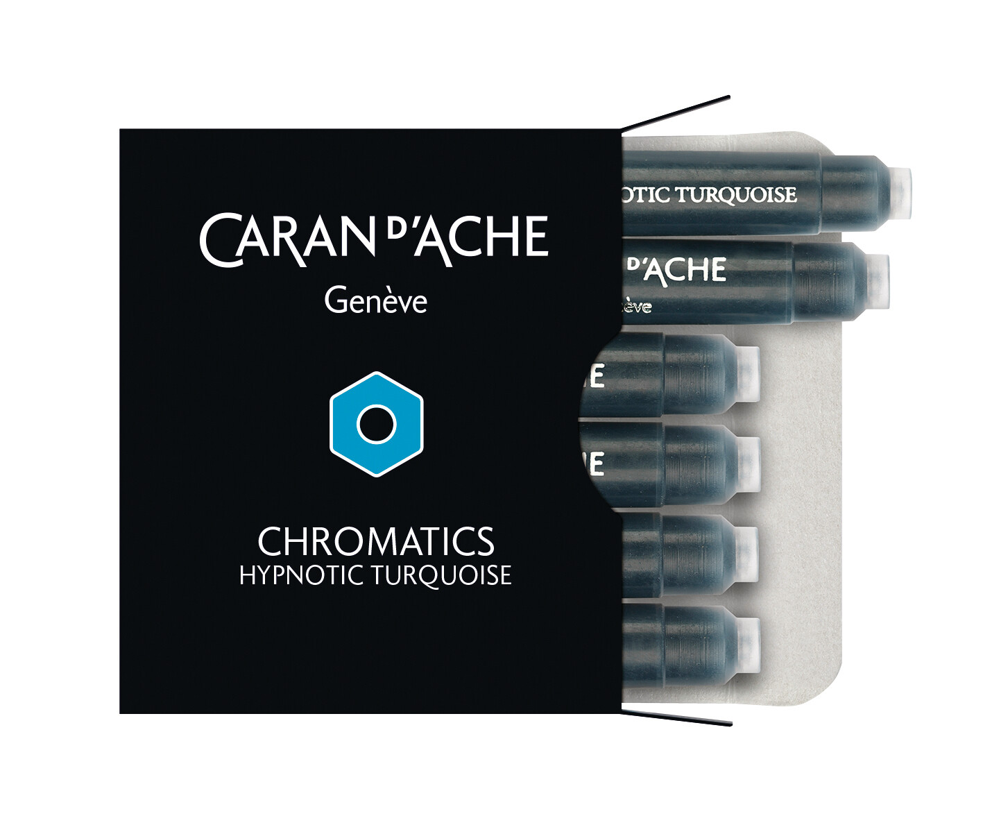 Cartouches d&#39;encre Hypnotic Turquoise, 6 pièces