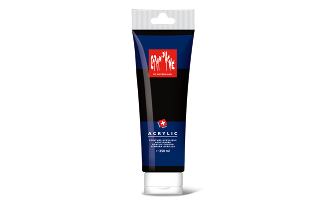 ACRYLIC – Noir, tube 250 ml