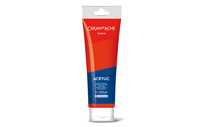ACRYLIC – Vermillon, tube 250 ml
