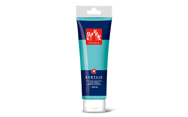 ACRYLIC – Bleu turquoise, tube 250 ml