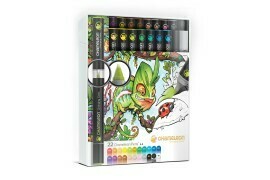 CHAMELEON Coffret Deluxe - 22 marqueurs encre alcool