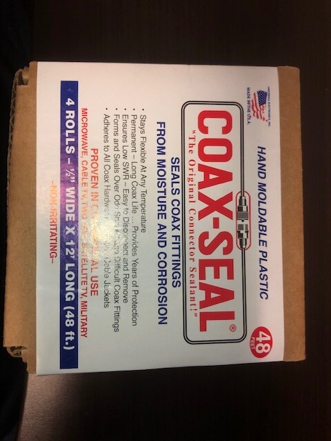 Coax-Seal (4 Rolls -1/2” x 12’ )