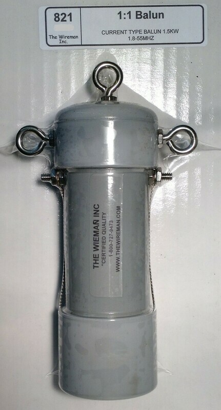 THE WIRE MAN 1:1CURRENT BALUN 1.8 -55MHZ 821
