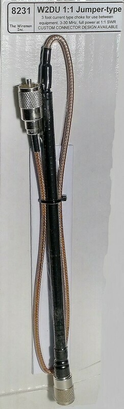 THE WIRE MAN W2DU 1:1 3-30 MHZ 8231