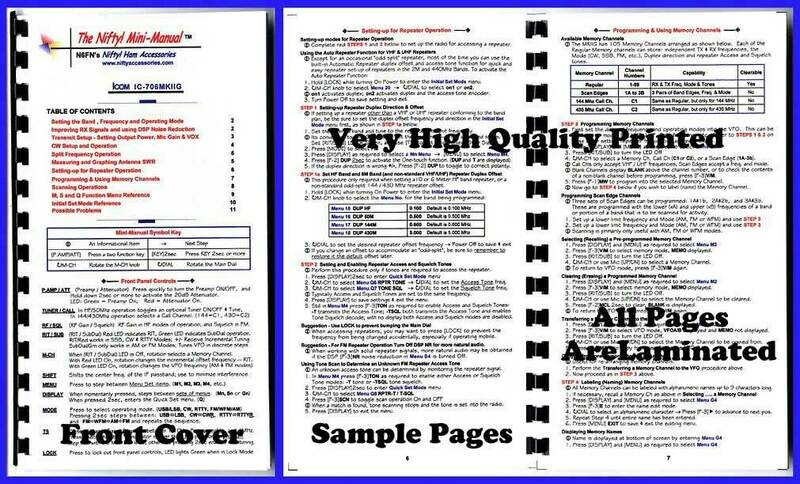 NIFTY MANUAL ICOM IC-706MIIG