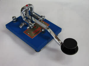 VIBROPLEX STRAIGHT KEY BLUE 