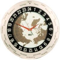 MFJ-115 24HR WORLD MAP ANALOG CLOCK