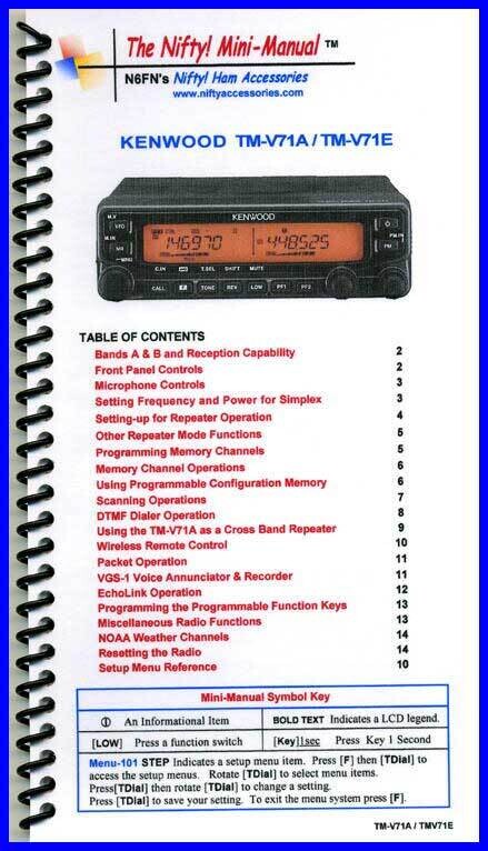 NIFTY MANUAL KENWOOD TM-V71