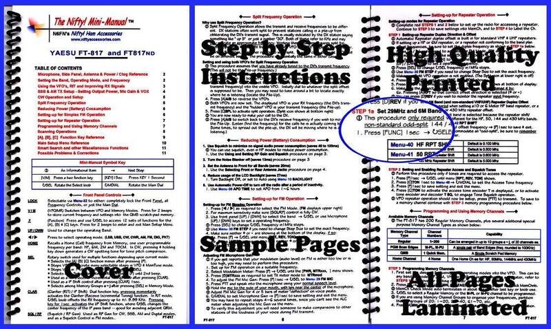 NIFTY MANUAL YAESU FT-817/818