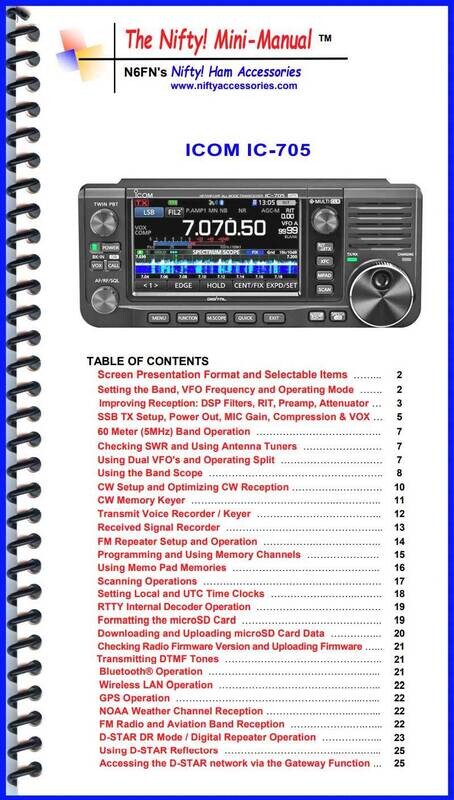 NIFTY MANUAL ICOM IC-705