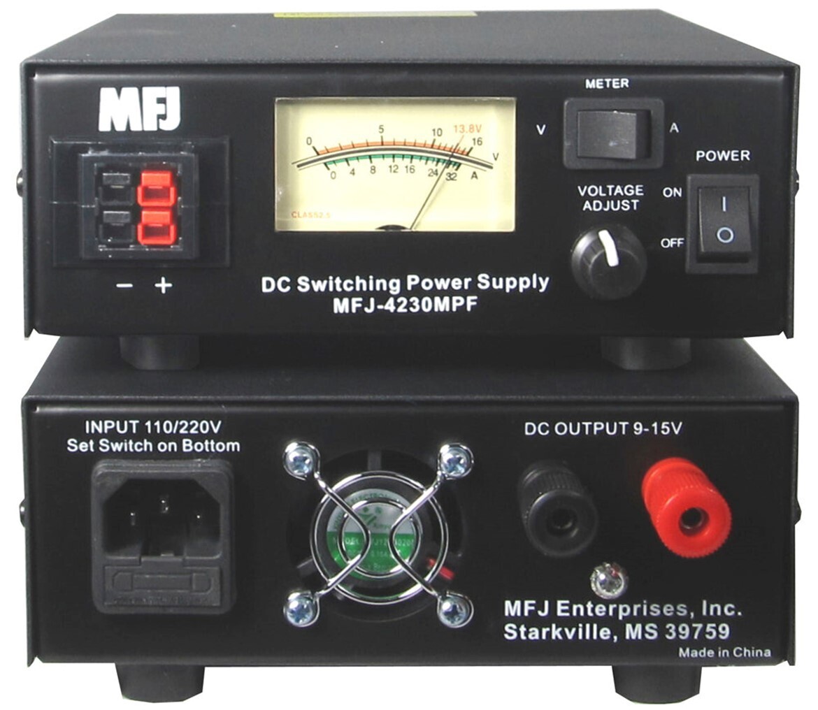 MFJ-4230MPF POWER SUPPLY MTR, PP, ADJ V