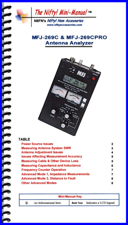 NIFTY MFJ-269C/CPRO ANALYZER 
